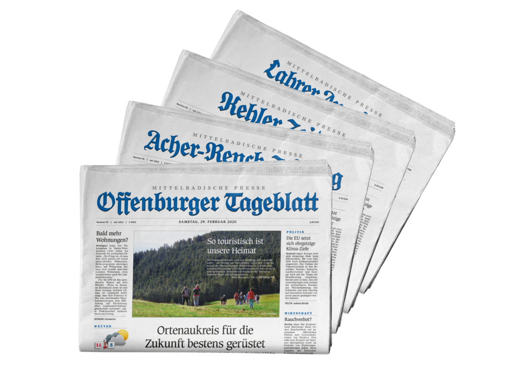 Zeitung Flexibles Lesen Mittelbadische Presse
